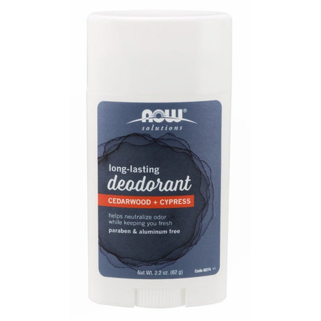 Now Solutions Long-Lasting Deodorant Stick- Cedarwood + Cypress -- 2.2 Oz