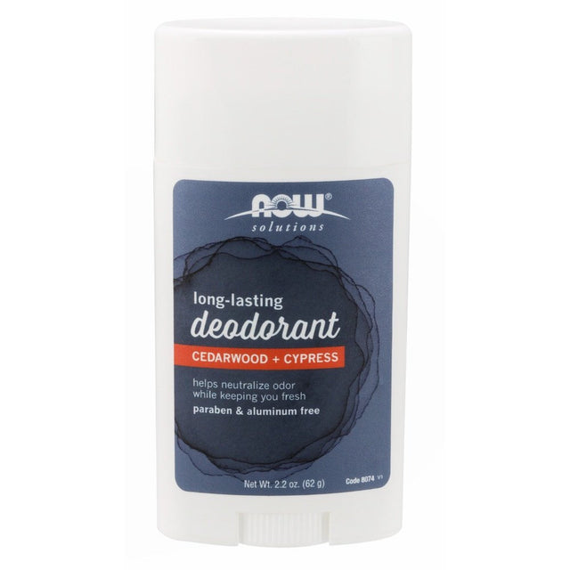 Now Solutions Long-Lasting Deodorant Stick- Cedarwood + Cypress -- 2.2 Oz