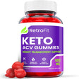 (1 Pack) Retro Fit Keto ACV Gummies - Supplement for Weight Loss - Energy & Focus Boosting Dietary Supplements for Weight Management & Metabolism - Fat Burn - 60 Gummies