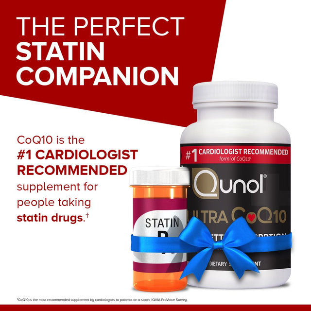 Qunol Ultra Coq10 Softgels, 100Mg, Heart Health, Coenzyme Q10 Dietary Supplement, 60 Count