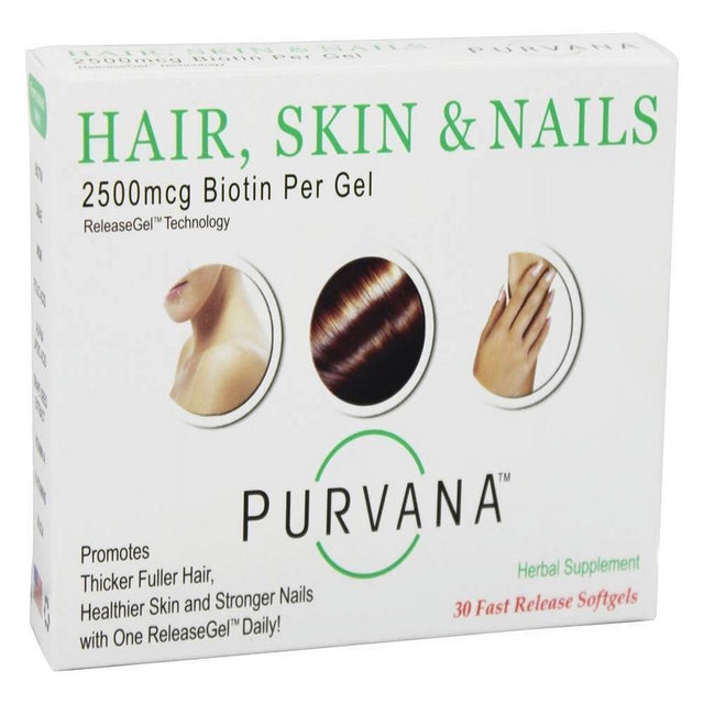 Heaven Sent - Purvana Hair Skin & Nails 2500 Mcg. - 30 Softgels