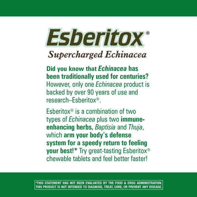 Nature'S Way Esberitox, Supercharged Echinacea, Immune Support, 200 Chewables