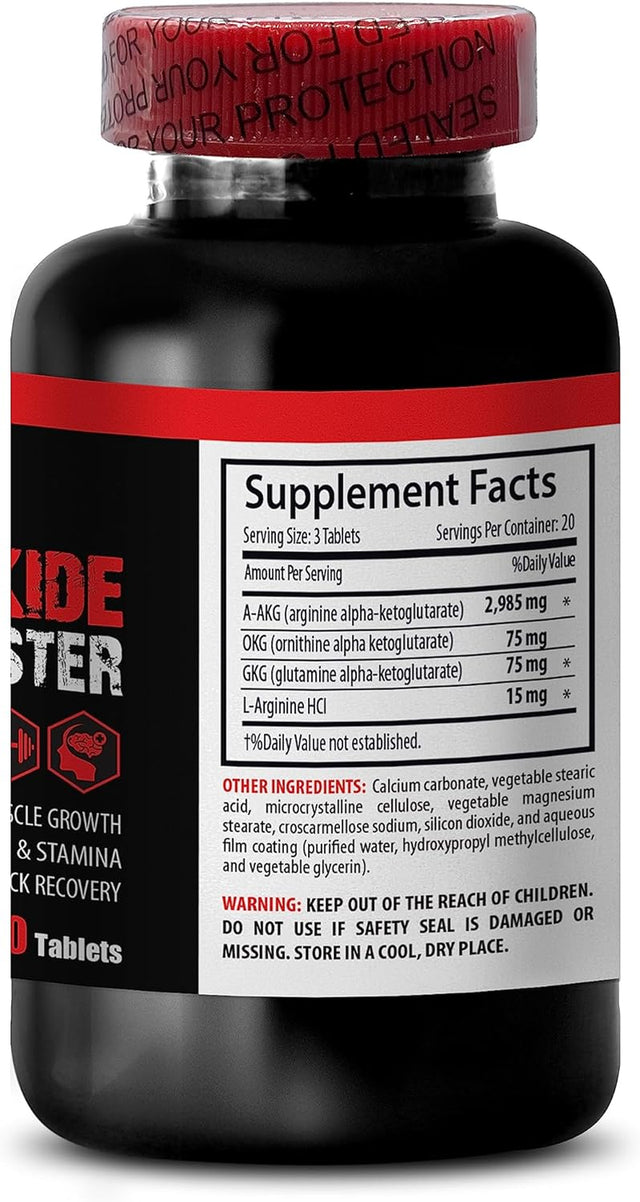 Muscle Pills - NITRIC OXIDE PRE WORKOUT 2400MG - Nitric Oxide Supplements for Men, Muscle Relaxer Pills for the Back Pain, Recovery Supplement Post Workout, Muscle Builder for Men 1 Bottle 60 Capsules