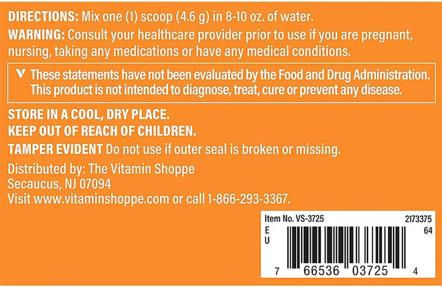 The Vitamin Shoppe L-Citrulline - Free-Form Amino Acid - Nitric Oxide Booster - 3,000 MG - Tropical Flavor (10.7 Oz./66 Servings)