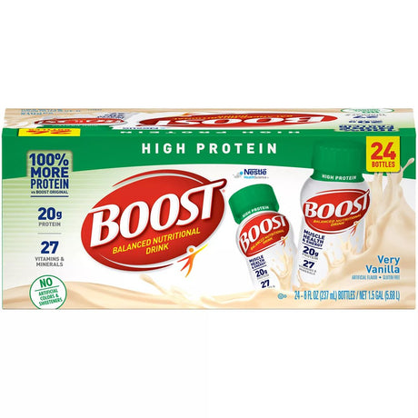 BOOST High Protein Drink, Vanilla (24 Pk.)