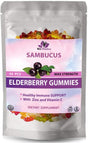 Elderberry Gummy Bears with Zinc and Vitamin C and Elderflowers Powder - Sambucus Nigra (Black Elderberry) Immune Support for Adults and Kids