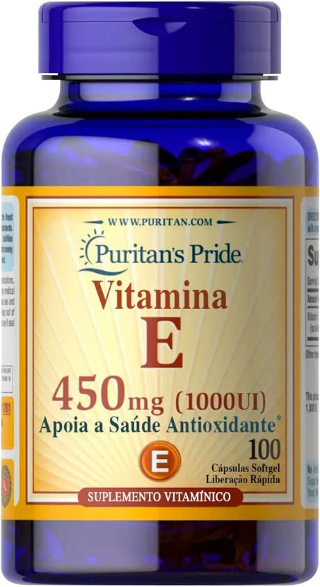 Vitamin E 450 Mg, Supports Immune Function, Capsule 100 Count by Puritan'S Pride