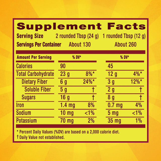 Metamucil Fiber Supplement, Orange, 260 Servings