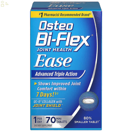 Osteo Bi-Flex Ease with UC-II Collagen, 70 Tablets with D3 & Boswellia Serrata Extract Joint Shield