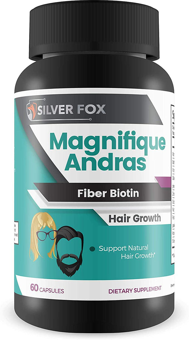 Magnifique - Andras Fiber - Biotin Hair Growth - Potent Hair Growth Vitamin and Mineral Support - Copper & a Blend of Other Powerful Ingredients to Promote Hair Growth - Hair - Skin - Nails - Beard