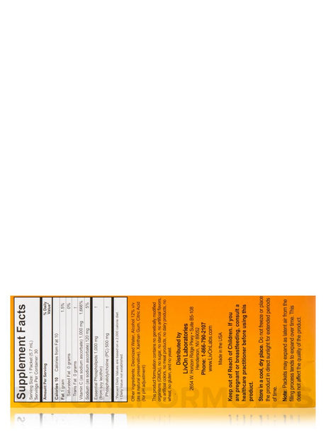 Lypo-Spheric Vitamin C - 30-Packet Carton by Livon Labs