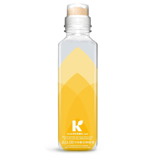 Karma Wellness Flavored Probiotic Water, Pineapple Mango, 18 Fl Oz (Pack of 12), Immunity and Digestive Health Support, Low Calorie, 2 Billion Active Cultures