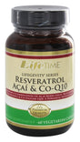 Lifetime Vitamins - Resveratrol Acai & Co-Q10 - 60 Vegetarian Capsules