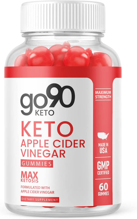 (1 Pack) Go90 Keto ACV Gummies - Supplement for Weight Loss - Energy & Focus Boosting Dietary Supplements for Weight Management & Metabolism - Fat Burn - 60 Gummies