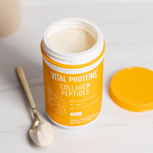 Vital Proteins Grass-Fed Collagen Peptides Powder, Vanilla, 11.5 Oz