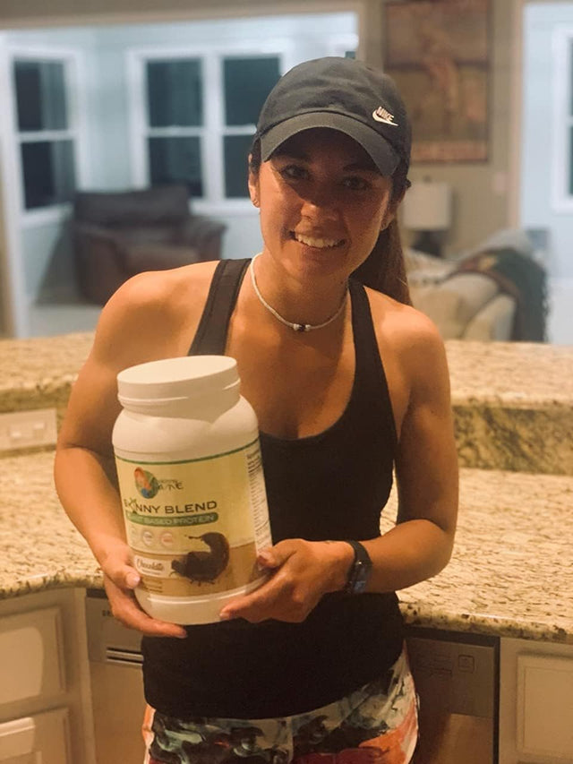 Skinny Blend | Delicious Plant Based Protein Shake | Vegan Powder | Low Carbs Keto Friendly | Non GMO | No Soy, Gluten, Dairy and Egg Free | Bcaas (Vanilla, 2 Pound)