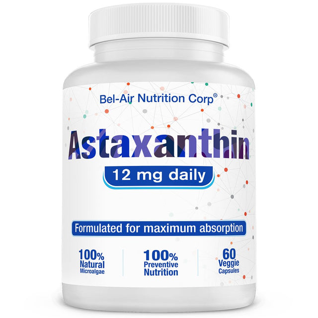 Bel-Air Astaxanthin (12Mg) with Herbal Catalysts