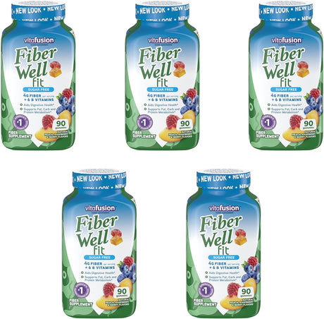 Fiber Well Fit Gummies, 5 Pack (90 Count)