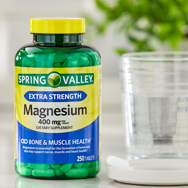 Spring Valley Magnesium Bone & Muscle Health Dietary Supplement Tablets, 400 Mg, 250 Count