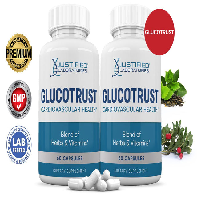 (2 Pack) Glucotrust Premium Formula 688MG 120 Capsules