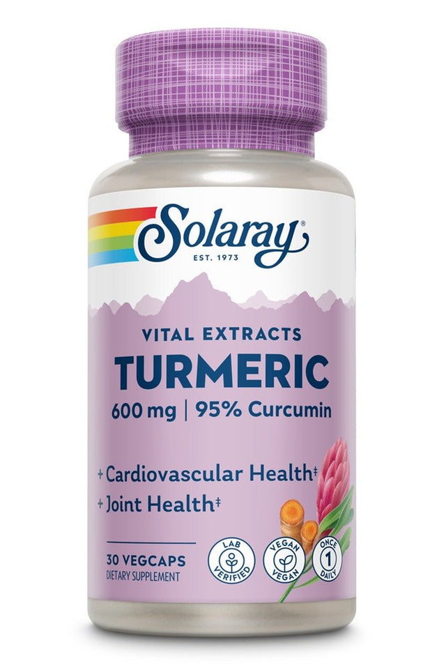 Solaray Turmeric -- 600 Mg - 30 Vegcaps