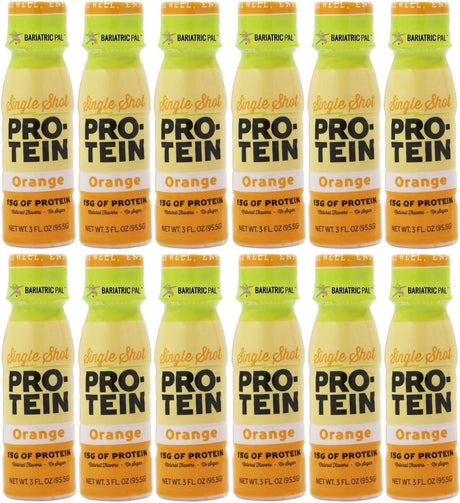 Bariatricpal 15G Ready-To-Drink Whey Protein & Collagen Shots - Orange (12 Bottles)