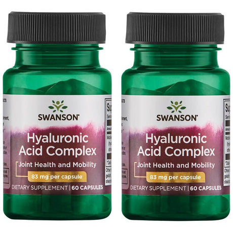 Swanson Hyaluronic Acid Complex 83 Mg 60 Caps 2 Pack