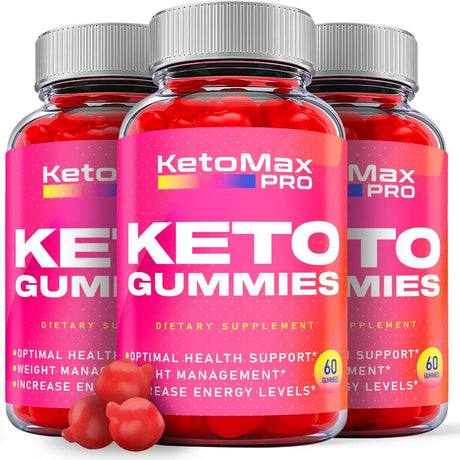 (3 Pack) Keto Max Pro Keto ACV Gummies - Apple Cider Vinegar Supplement for Weight Loss - Energy & Focus Boosting Dietary Supplements for Weight Management & Metabolism - Fat Burn - 180 Gummies