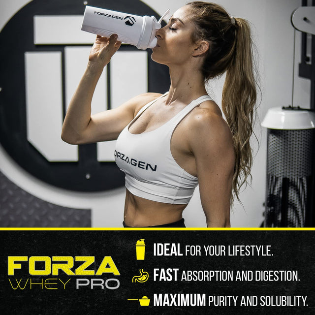 Forzagen Low Carb Whey Protein Powder Vanilla Flavored, Lean Protein Powder 5Lbs for Men & Women, 24G of Protein, No Sugar Added, Proteina Whey Protein Vanilla 5 Pounds