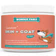 Wonder Paws Skin & Coat Supplement for Dogs with Salmon Oil, Omega 3 & 6, EPA & DHA - 70 Chews Pet Supplement