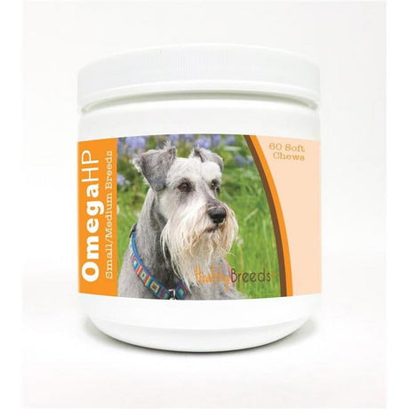 Healthy Breeds Miniature Schnauzer Omega HP Fatty Acid Skin and Coat Support Soft Chews