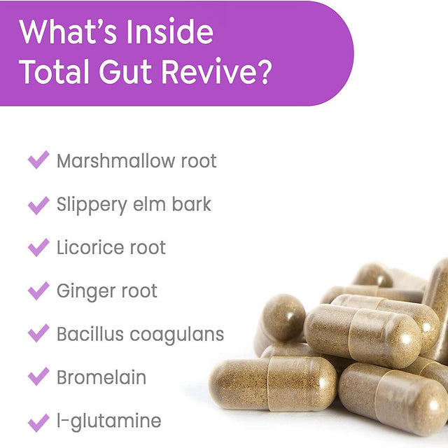 Leaky Gut Repair & Digestive Health Supplement for Women & Men Revival Point 3 Bottles