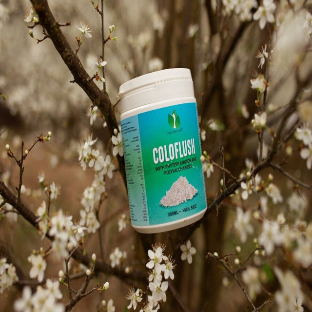 For Long Life Coloflush - Gentle Intestinal Cleansing Supplement with Polysaccharide Prebiotic Fiber for Optimal Digestive Health