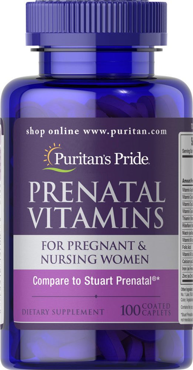 Puritan'S Pride Prenatal Vitamins - 100 Caplets