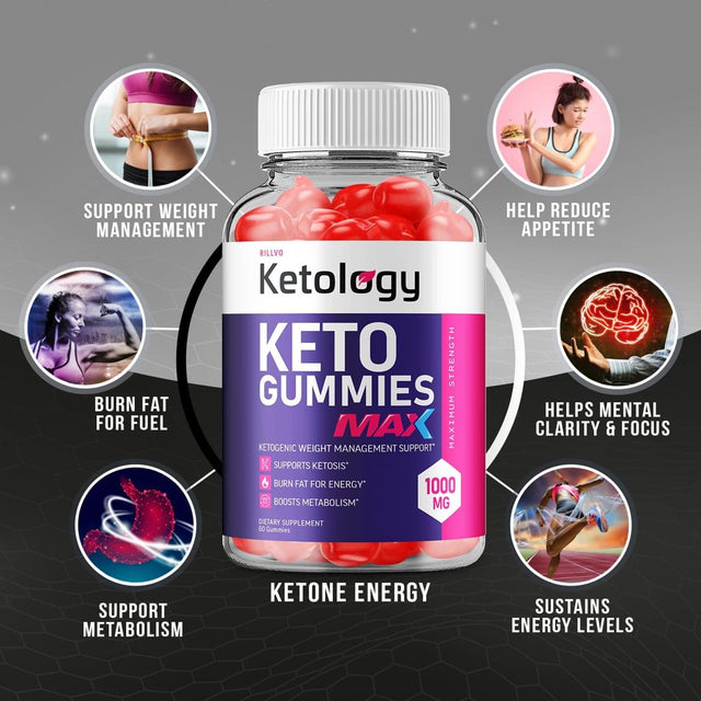 Ketology Max ACV Gummies - Advanced Formula Ketology Keto + ACV Apple Cider Vinegar Gummies 60 Gummies