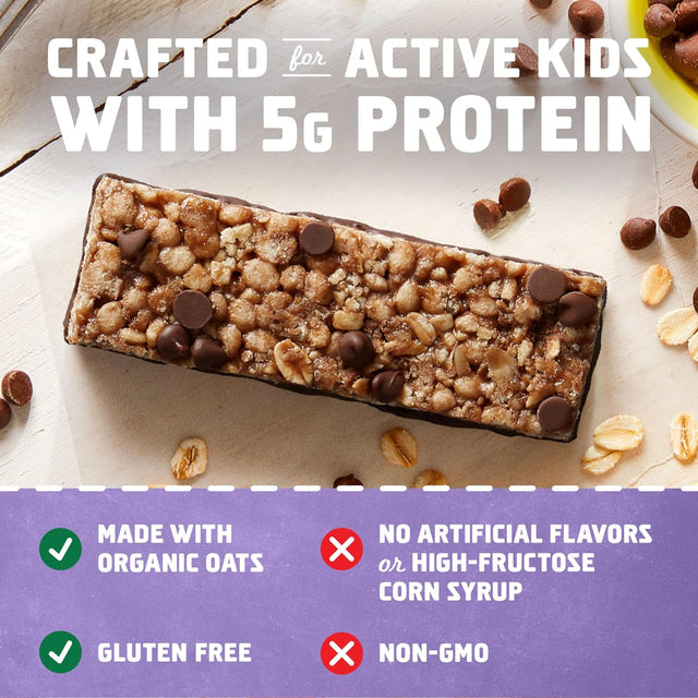 CLIF Kid Zbar Protein - Chocolate Chip - Crispy Whole Grain Snack Bars - Made with Organic Oats - Non-Gmo - 5G Protein - 1.27 Oz. (15 Pack)