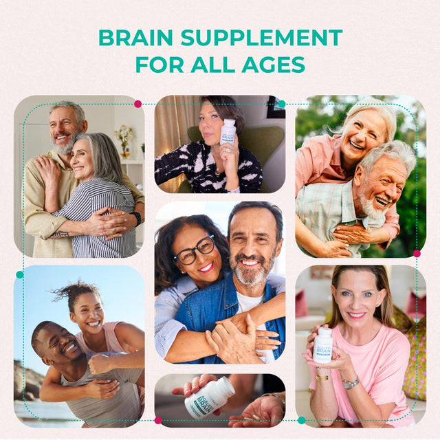 Ageless Brain Memory Supplements for Adults, Nootropic Brain Supplement, Brain Health Supplements for Adults with Vitamin B6, Alpha GPC, Bacopa Monnieri by Purehealth Research