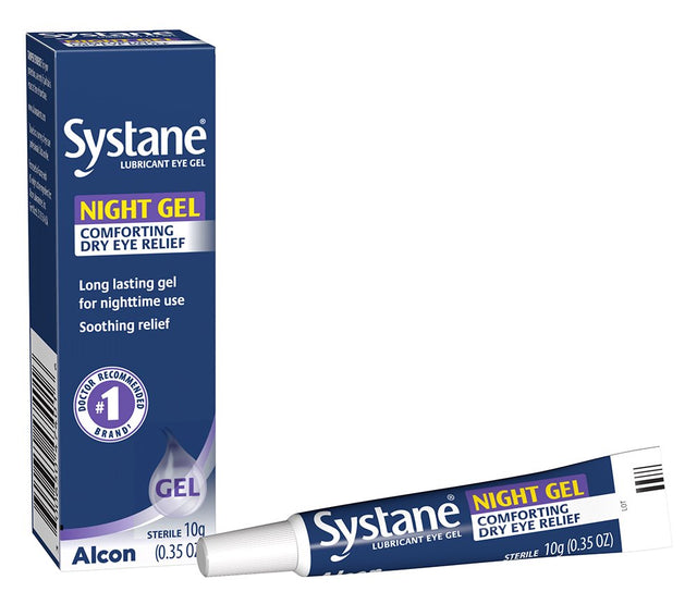 Systane Lubricant Eye Drop Gel for Nighttime Protection, 10G