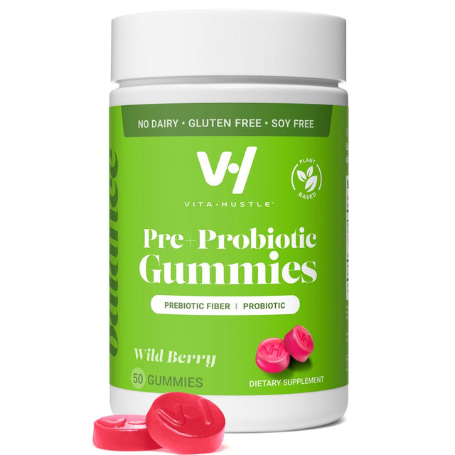 Kevin Hart'S Vitahustle Probiotic Gummies with Prebiotic Fiber, 50 Count