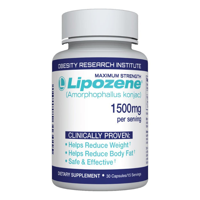 Lipozene Maximum Strength Weight Loss Supplement, 1500 Mg, 60 Capsules (Pack 1)