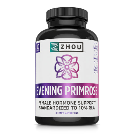 Zhou Nutrition Evening Primrose Oil Capsules, 90Ct