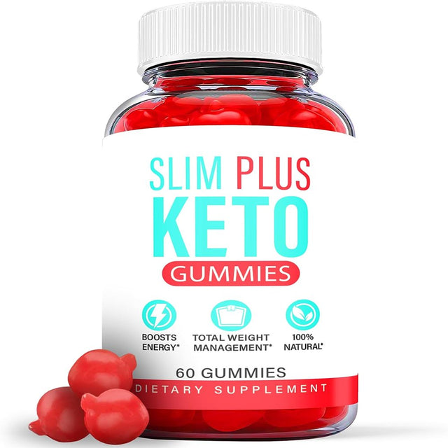 (1 Pack) Slim plus Keto ACV Gummies - Supplement for Weight Loss - Energy & Focus Boosting Dietary Supplements for Weight Management & Metabolism - Fat Burn - 60 Gummies