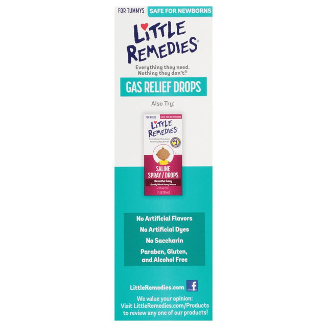 Little Remedies Gas Relief Drops, Natural Berry Flavor, Safe for Newborns, 1 Fl Oz