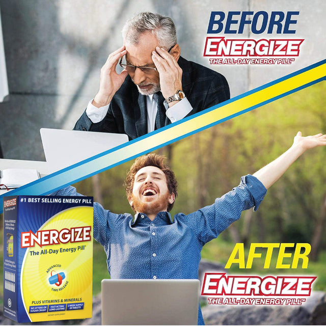 Isatori Energize Caffeine Pills - Fast Acting Energy Pill - 28 Tablets