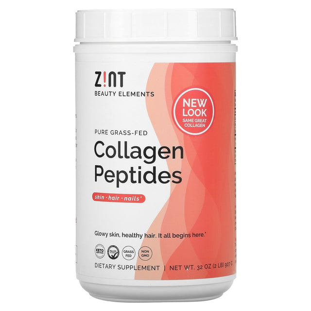 ZINT, Pure Grass-Fed Collagen Peptides, 2 Lbs (907 G)