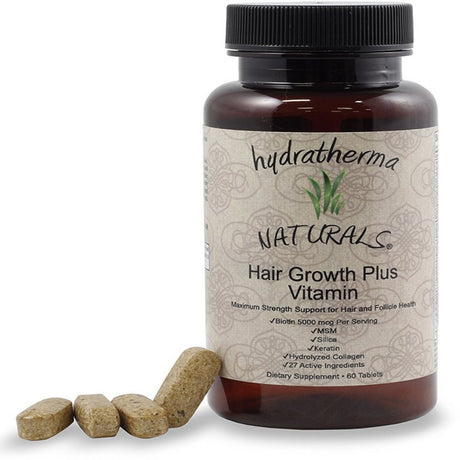 Hydratherma Naturals Hair Growth plus Vitamin Tablets 60 Each