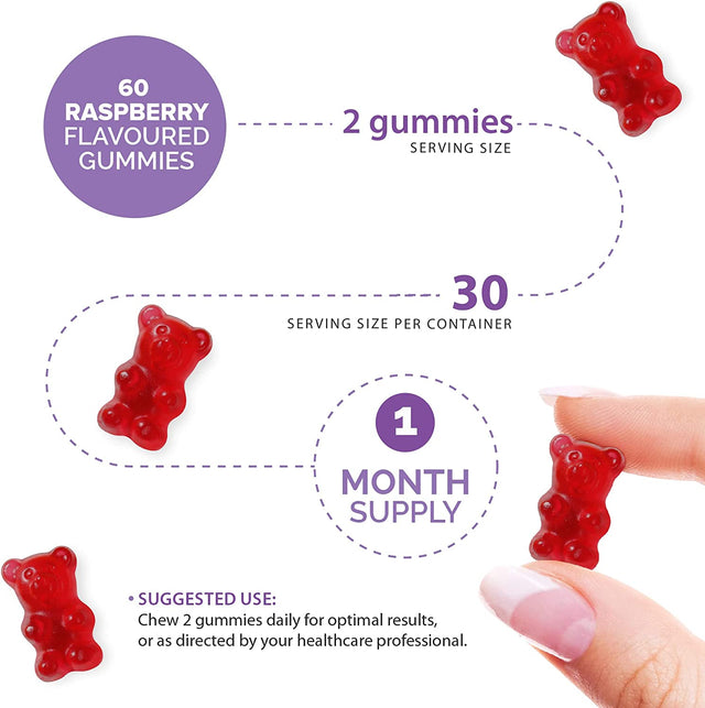 5HTP Gummies – 100Mg - Promotes Calm Relaxed Mood – 1 Month Supply – High Strength Chewable Sleep Support 5-HTP Supplement – Magnesium – L-Theanine – B12 - Made by Novomins