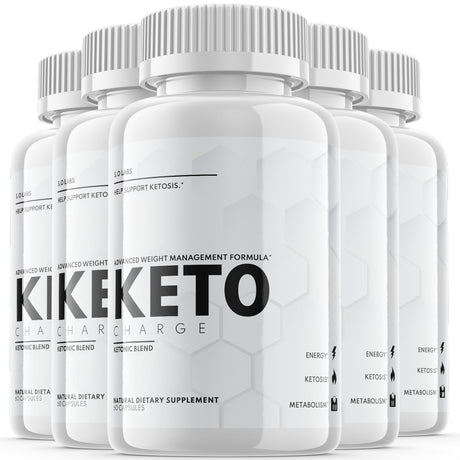 (5 Pack) Keto Charge - Pills for Weight Loss - Energy Boosting Supplements for Weight Management - Appetite Control & Suppressants - 300 Capsules