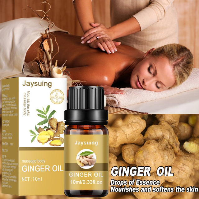 2 Pack Ginger Oil, Belly Drainage Ginger Oil, Natural Drainage Ginger Oil, Curvy Beauty Belly Slimm_Ing Massage Oil