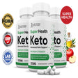 (3 Pack) Super Health Keto ACV Pills 1275Mg Alternative to Gummies Dietary Supplement 180 Capsules